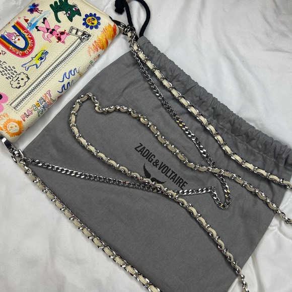 Rock Nano Humberto Cruz Crossbody - Zadig & Voltaire - Leather - Beige - Picture 9 of 16